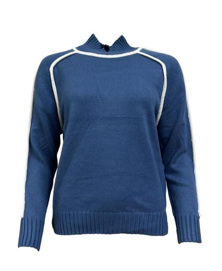 Maglione rifinitura contrasto