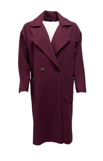 Cappotto sfoderato doppio petto lana