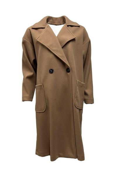 Cappotto sfoderato doppio petto lana