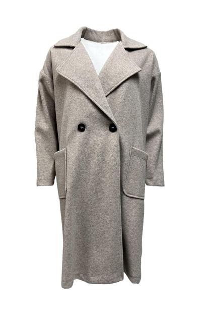 Cappotto sfoderato doppio petto lana