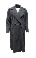 Cappotto doppio petto sfoderato gessato