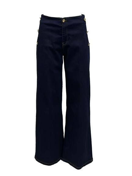 Pantalone jeans 7 bottoni