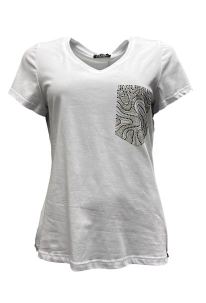 T-shirt curvy tk strass