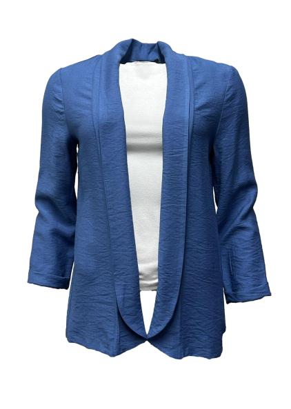 Giacca aperta misto lino