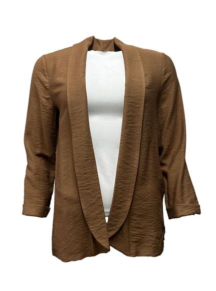 Giacca aperta misto lino