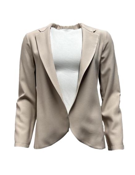 Giacca aperta misto-lino