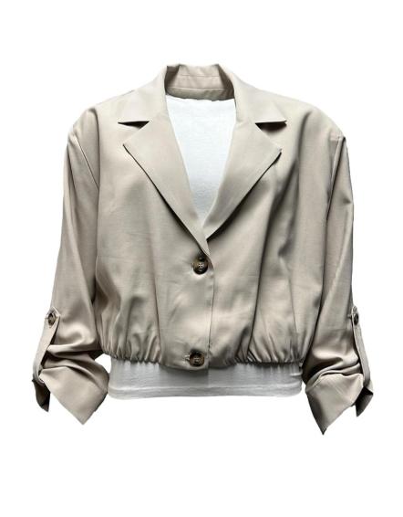 Giacca blazer misto lino