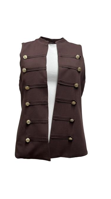 Giacca gilet bottoni oro