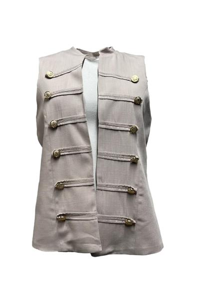 Giacca gilet bottoni oro