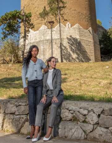 Cardigan 3 bottoni lurex