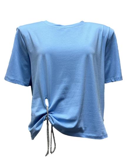 T-shirt spalline laccio