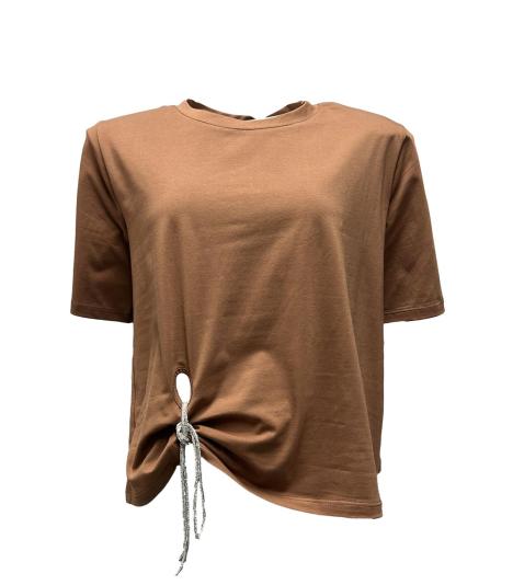 T-shirt spalline laccio