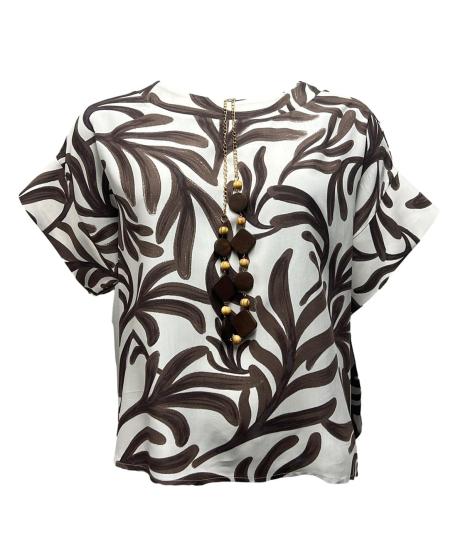 Maglia kimono collana fantasia