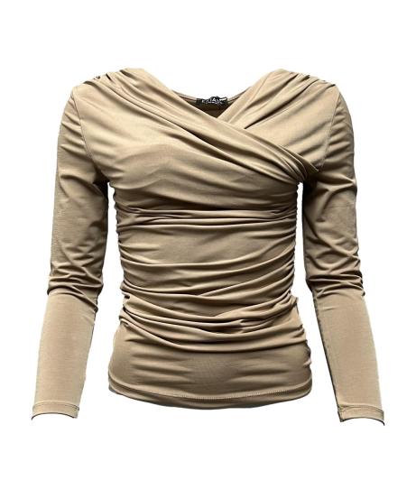 Maglia incrocio bavero solton