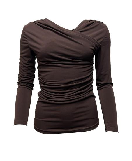 Maglia incrocio bavero solton
