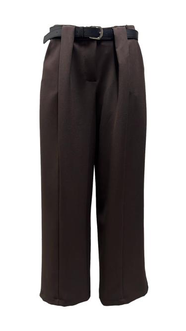 Pantalone pieghe bustino cintura manolana