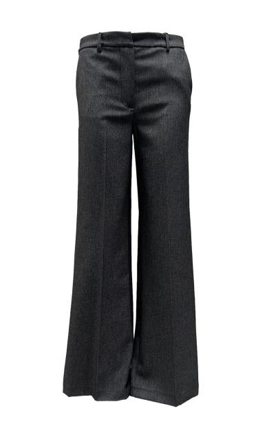 Pantalone gamba larga tex melange