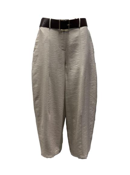 Pantalone ballon misto lino
