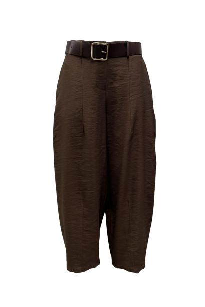 Pantalone ballon misto lino
