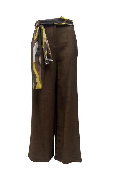 Pantalone palazzo foulard