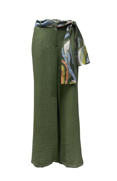 Pantalone palazzo foulard