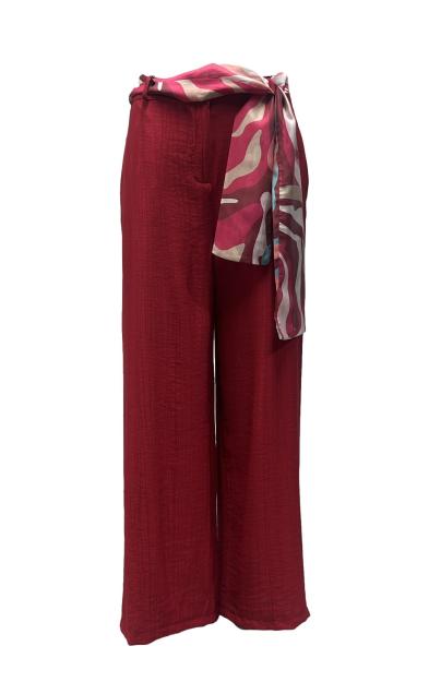 Pantalone palazzo foulard