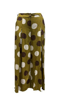 Pantalone pieghe baciate pois