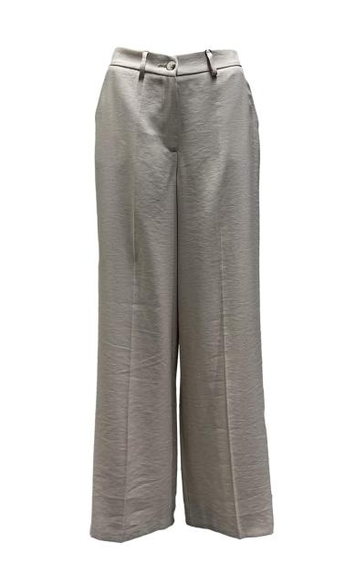 Pantalone palazzo elastico dt misto lino