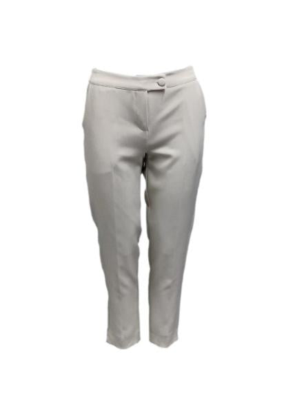 Pantalone capri elastico e bottone