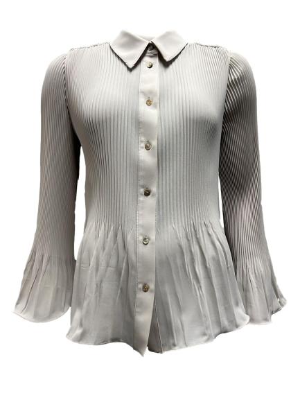 Camicia trombetta plissè