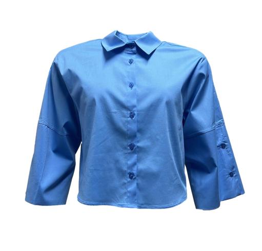 Camicia corta polsi ampi