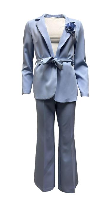 Set giacca ml spilla rosa