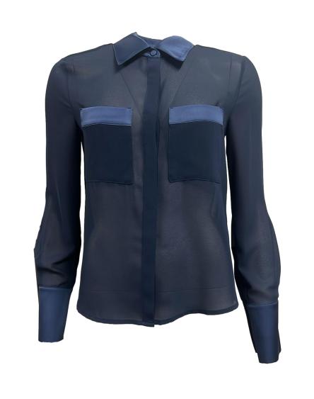 Camicia tasche raso