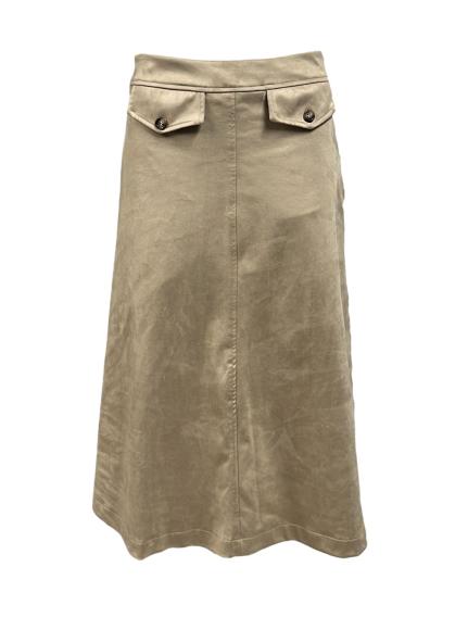 Gonna lunga camoscio