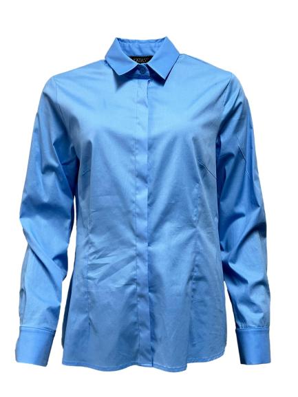 Camicia curvy abb. nascosta semplice