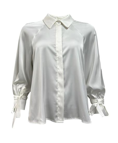 Camicia fiocchi polsi raso