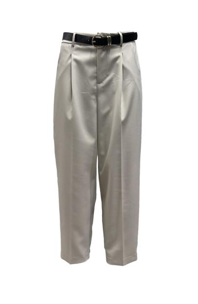 Pantalone dritto cintura cotone