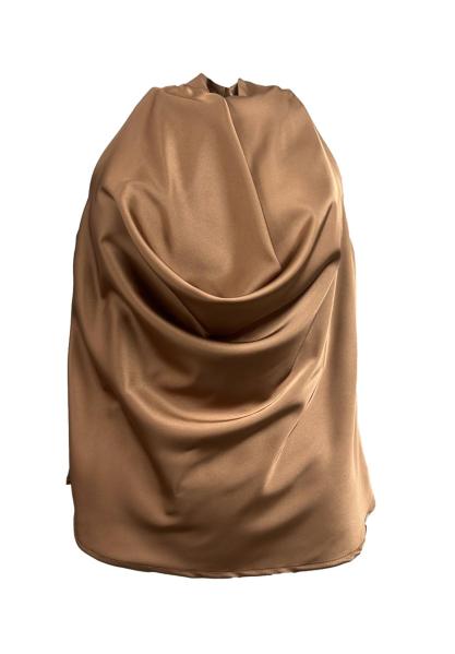 Top collo bavero raso