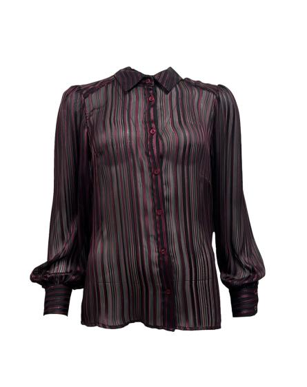 Camicia righe lurex