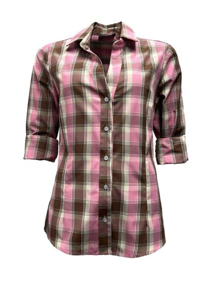 Camicia quadri scollatura