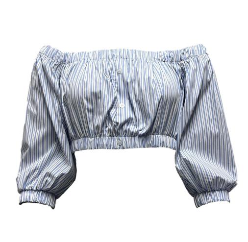 Top mk palloncino riga cotone