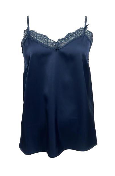 Top pizzo scollo raso