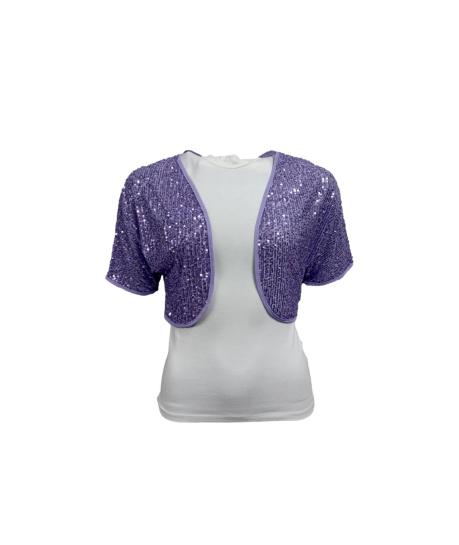 Coprispalle corto paillettes