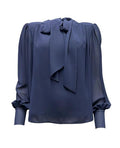 Blusa spalline fiocco scollo