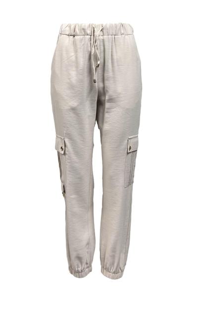 Pantalone cargo coulisse