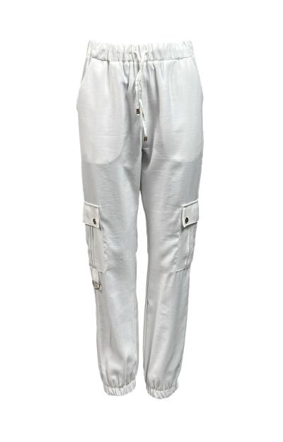 Pantalone cargo coulisse