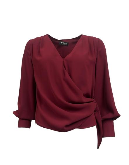 Blusa fusciacca incriocio