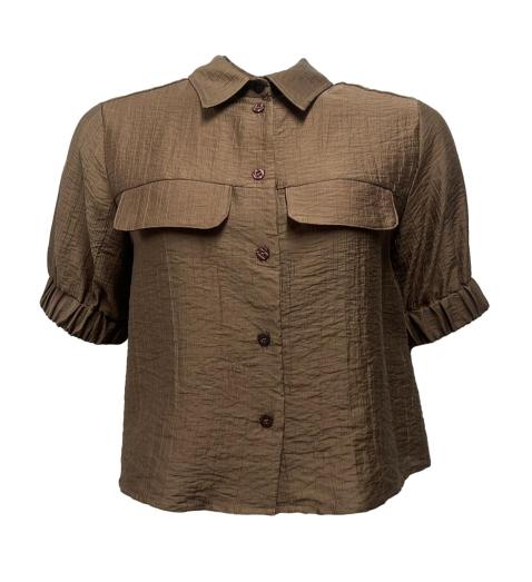 Camicia elastico mk pattine stropicciata
