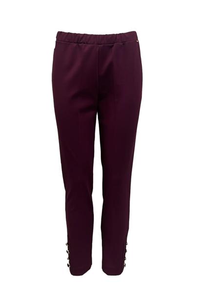 Pantalone curvy bottoni