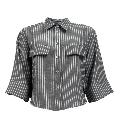 Camicia m/m rigata